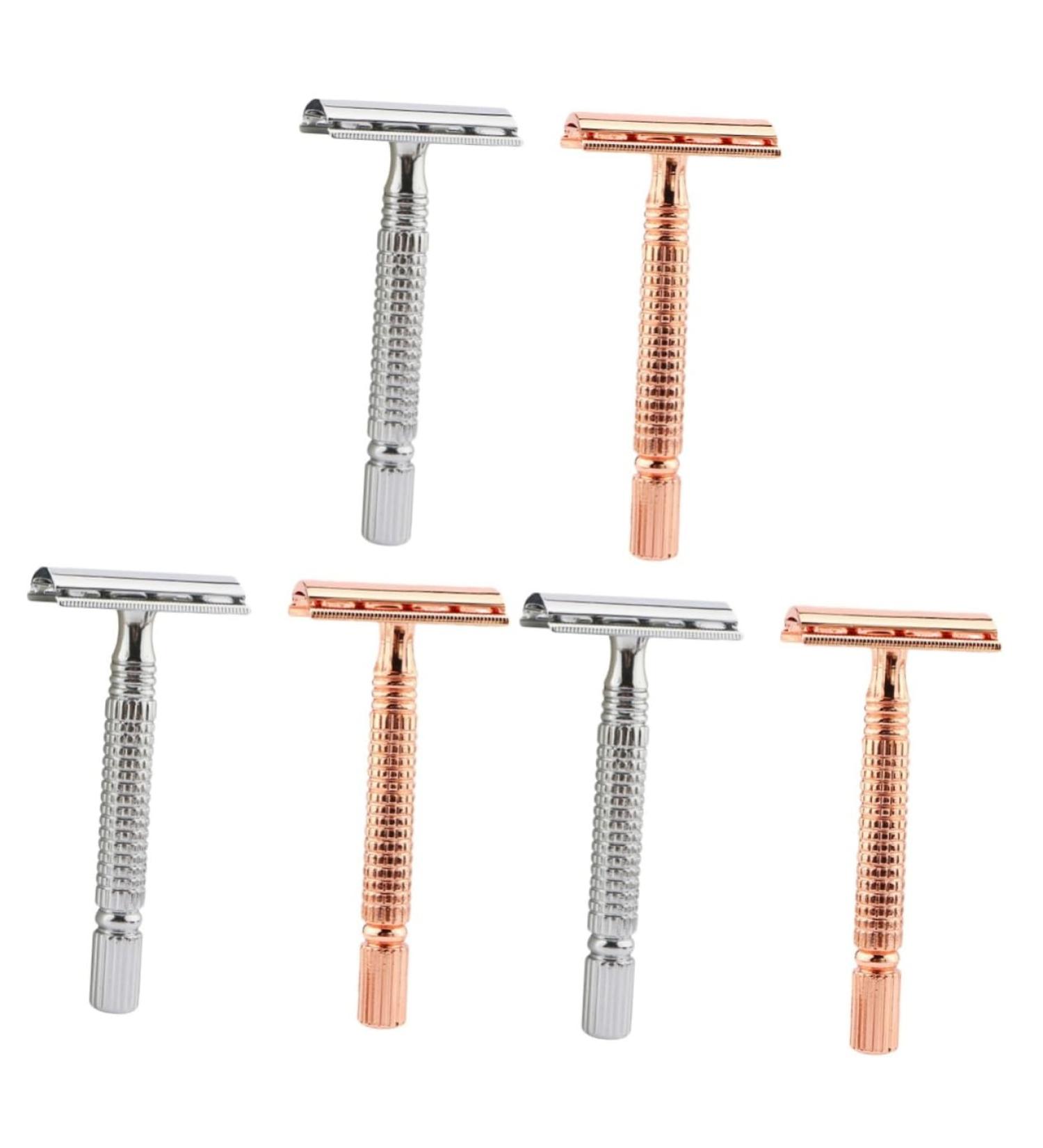 Frcolor 6-Pack Reusable Razors for Men & Women - Premium Metal Razors for Smooth Shaving - Buy Online on GoSupps.com