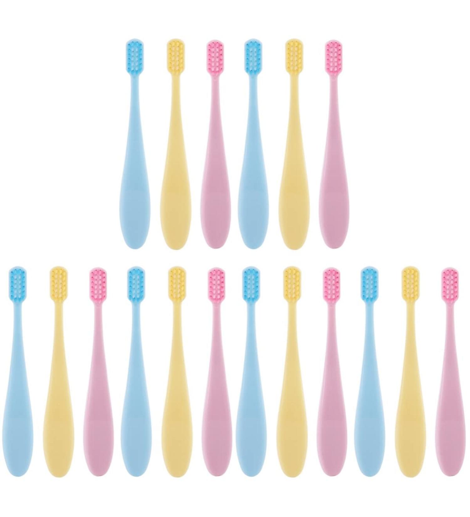Alipis Soft Bristle Toothbrush 18pcs - Creative Macarons Design - Gentle Infant Toothbrushes - 13*2cmx3pcs - Buy Online on GoSupps.com