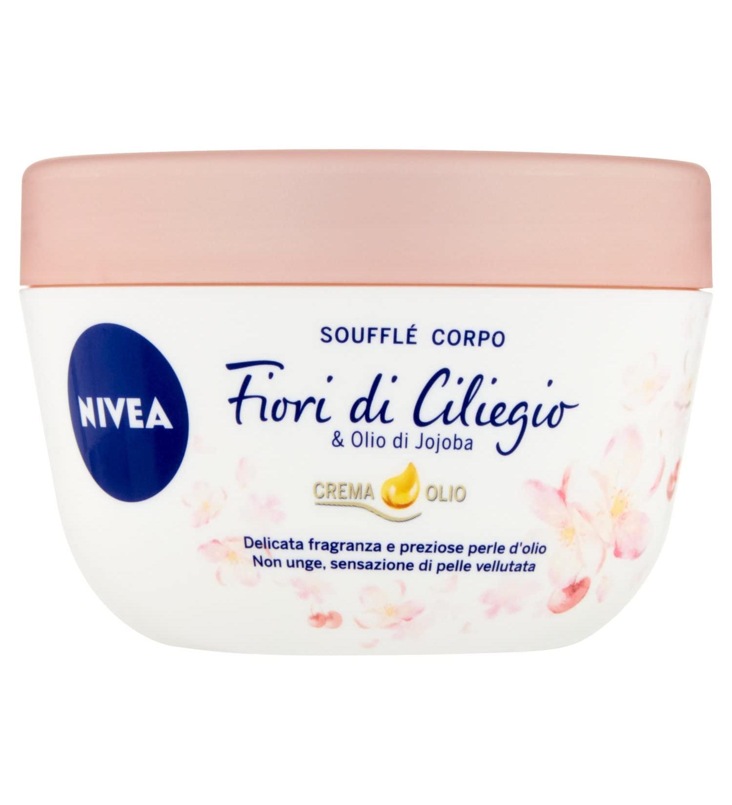  Beiersdorf Nivea Cherry Souffl Body Cream Jojoba Oil 200 ml - 240 g - Buy Online on GoSupps.com