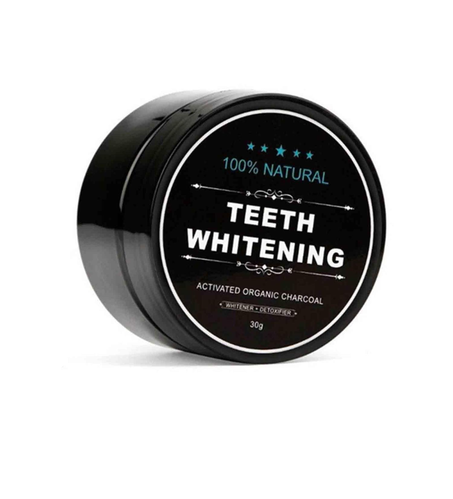 Activated Carbon Toothpaste Powder - Natural Vegan Teeth Whitening & Cleaning | Bamboo Charcoal 1PC - Buy Online on GoSupps.com