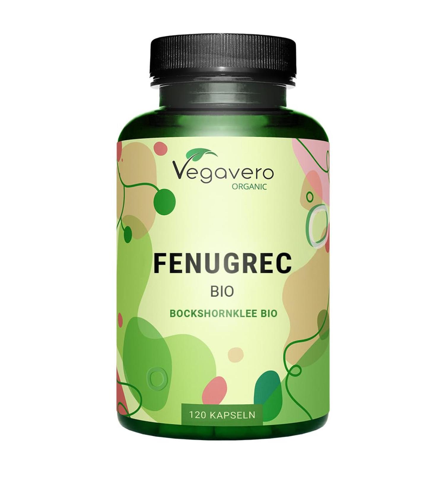 Fenugreek Organic 2900 mg | Extraction in France | 1.5% Saponins | DIGESTION + BREASTFEEDING | 120 Capsules | Vegan and No Additives | Vegavero  - Buy Online on GoSupps.com
