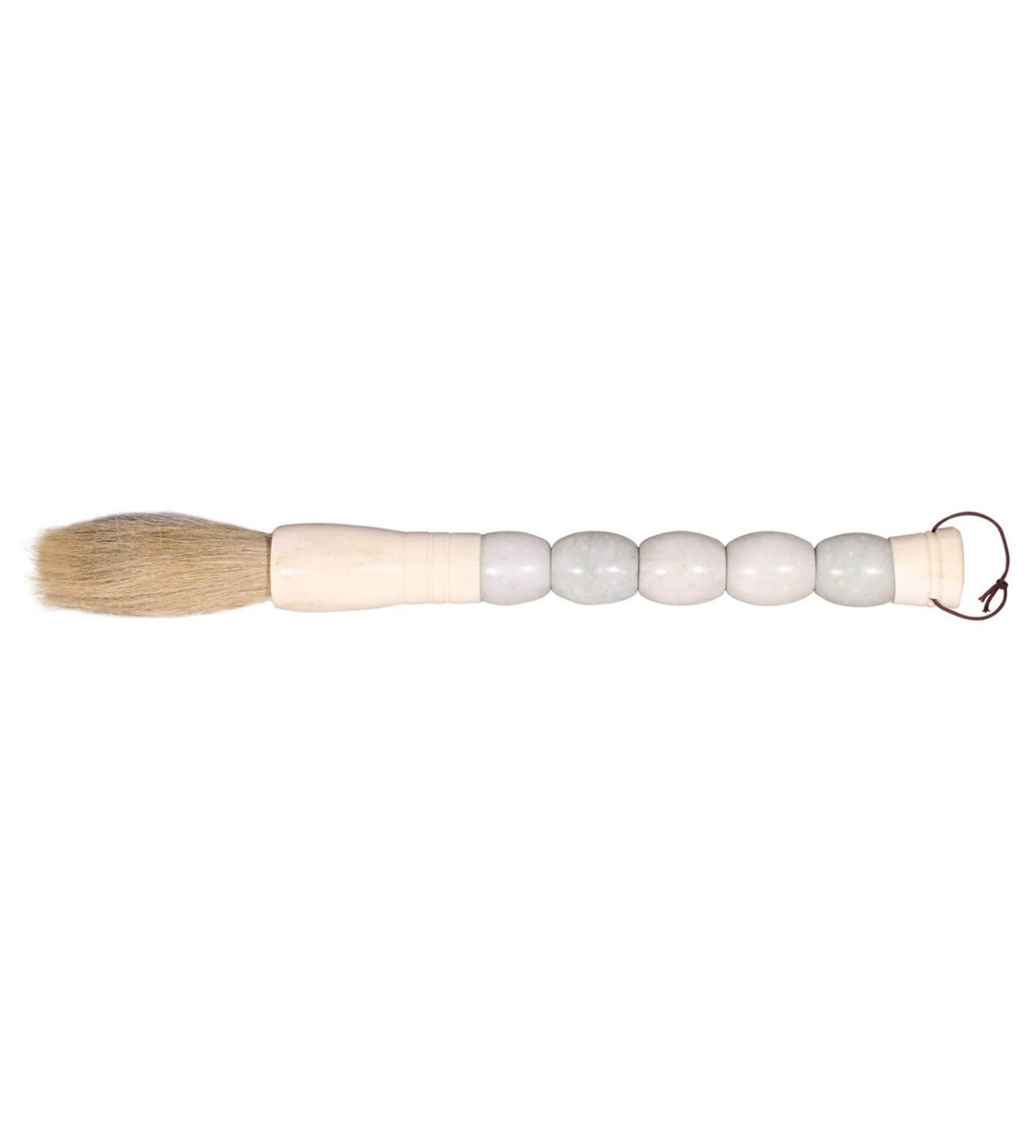 Artissance AMCB035-W Jade Abacus  12 Inch Long  White Calligraphy Brush