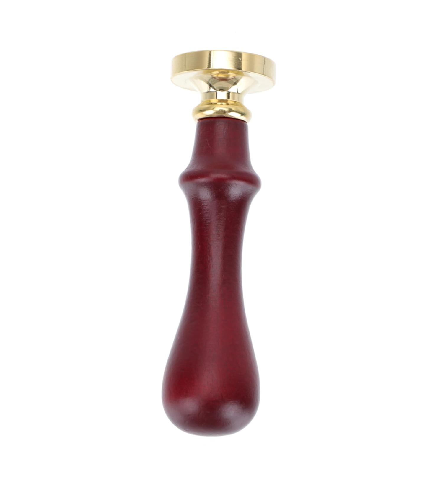 CANIGHT 2 Pcs Dispensing Plate Tool Vintage Envelopes Pressed Powder Stamper Wax Seal Stamp Wooden Handle - Buy Online on GoSupps.com