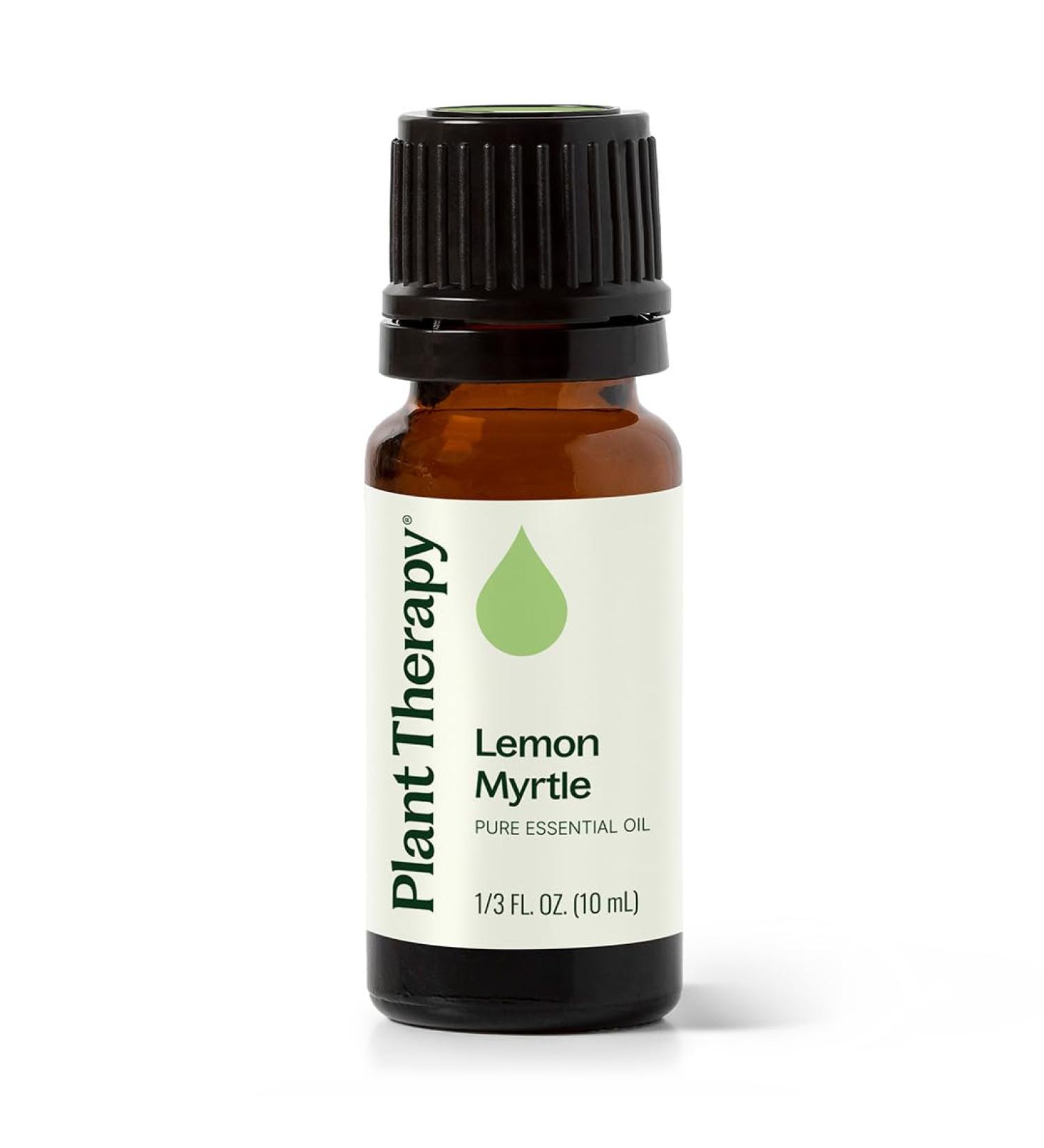 Plant Therapy Lemon Myrtle Essential Oil 10 mL (1/3 oz) 100% Pure Undiluted Aromatherapy for Immune Support Deodorizing and Mood Boosting - Buy Online on GoSupps.com