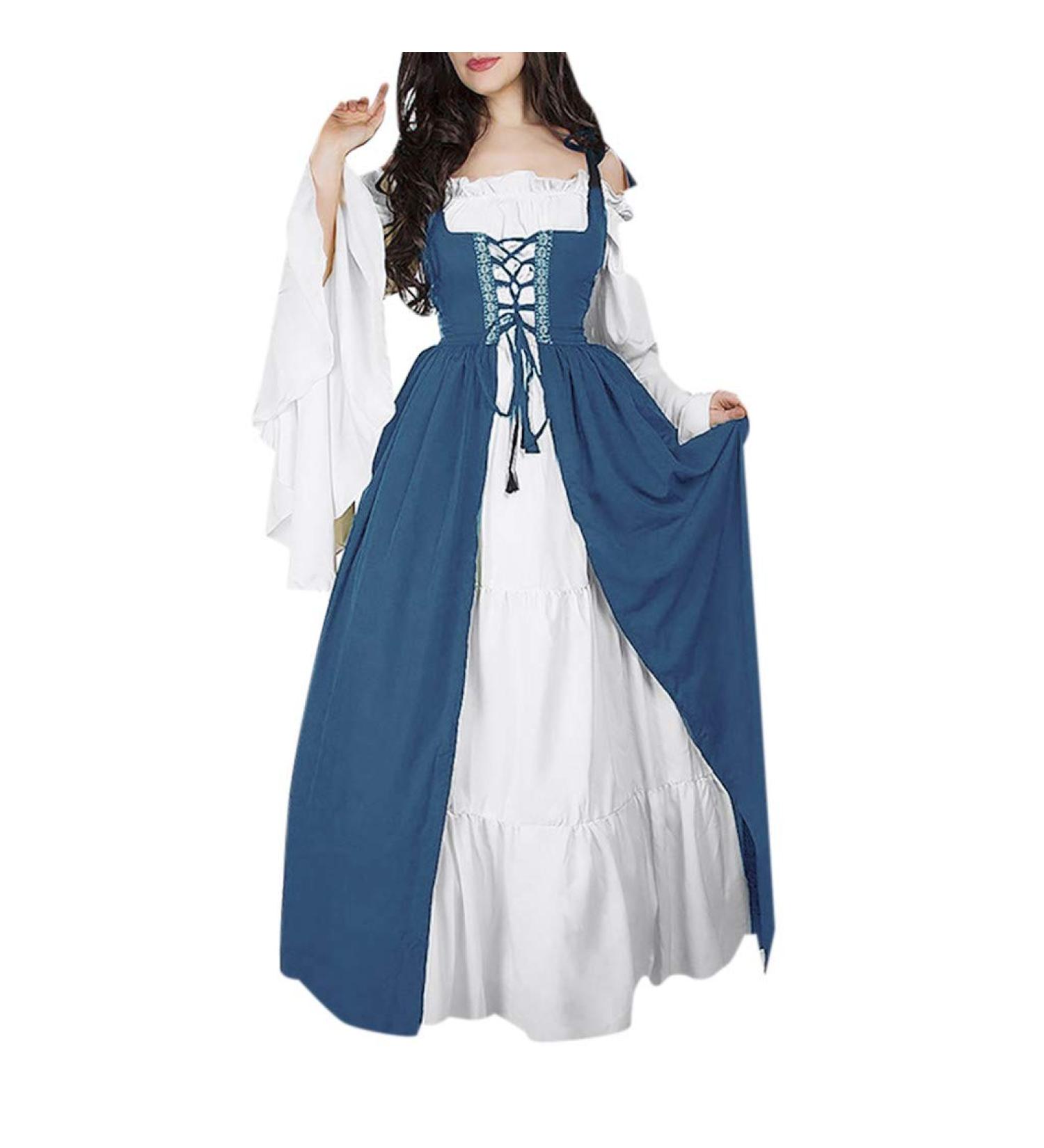 Elegant Light Blue Long Ball Dress for Women | Sleeveless V-Neck A-Line Evening Dress with Slit | Perfect Cocktail & Party Outfit - Buy Online on GoSupps.com