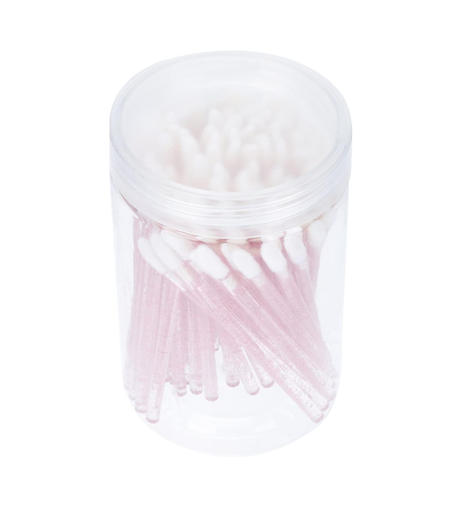 100pcs Silicone Lip Brushes - Disposable Makeup Applicators & Eyeshadow Tools | Luster Pink Soft Flocking Kit - Buy Online on GoSupps.com