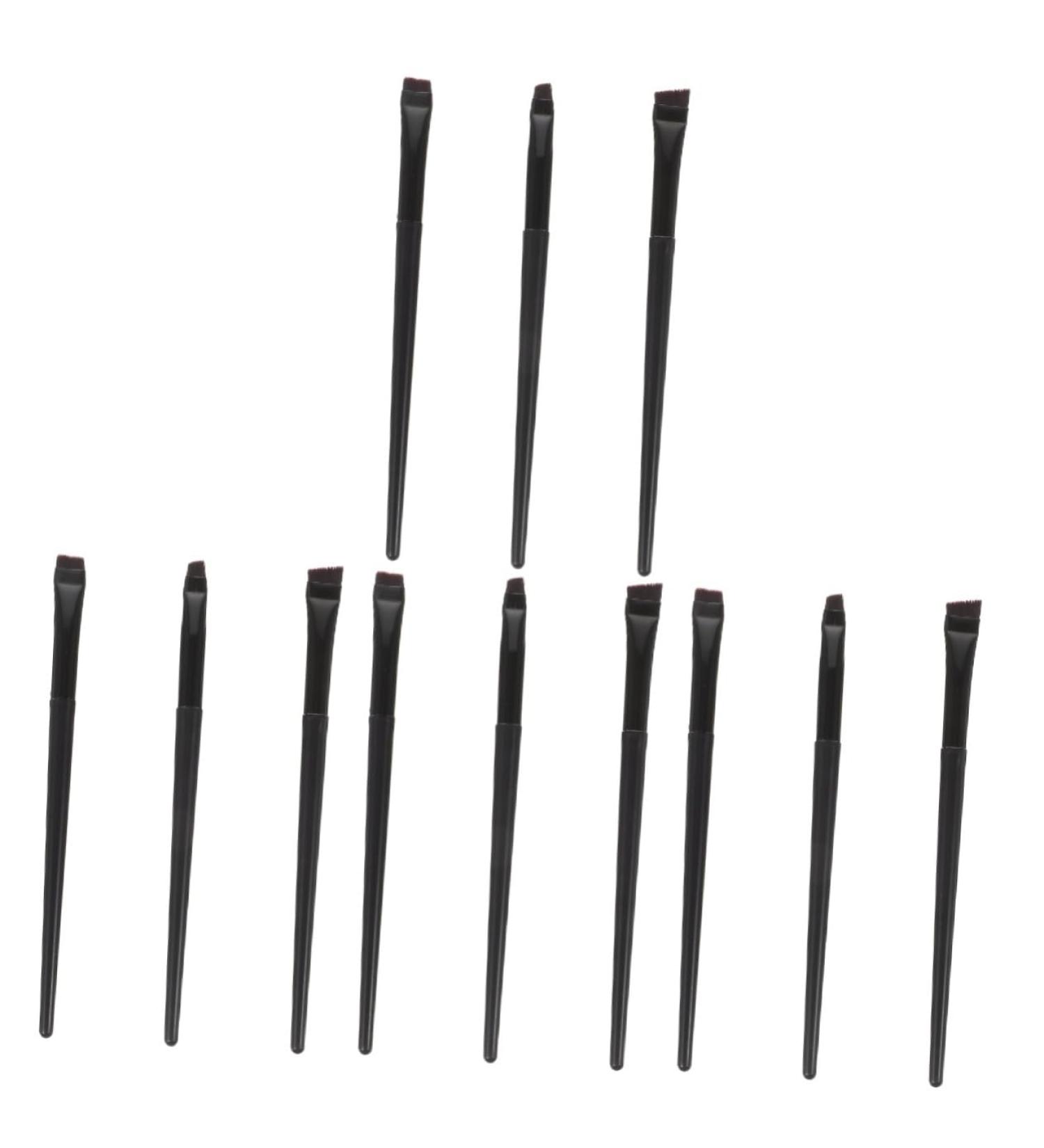 Baluue 12 Pcs Female Black Oblique Eyeliner Brush Ultra Thin Eyeliner Brush - Buy Online on GoSupps.com