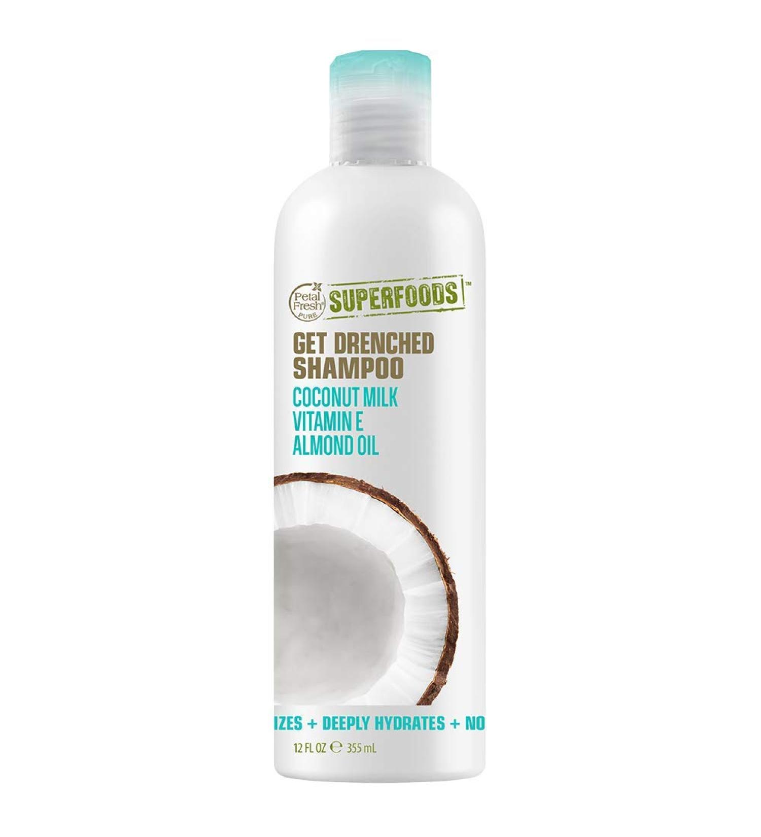 Petal Fresh Coconut Milk Shampoo with Vitamin E & Almond Oil - 12 fl oz - Buy Online on GoSupps.com