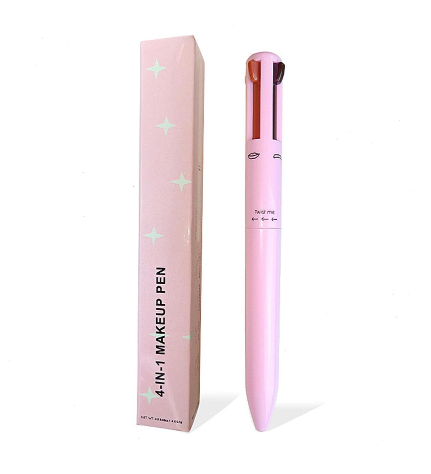 4 In 1 Makeup Pen 4 Colors Multi-Function Makeup Beauty Pen Touch Up Make Up Pen Travel Makeup Tool With Eyeliner Eyebrow Pen Lipliner And Highlighter Face Makeup - Buy Online on GoSupps.com