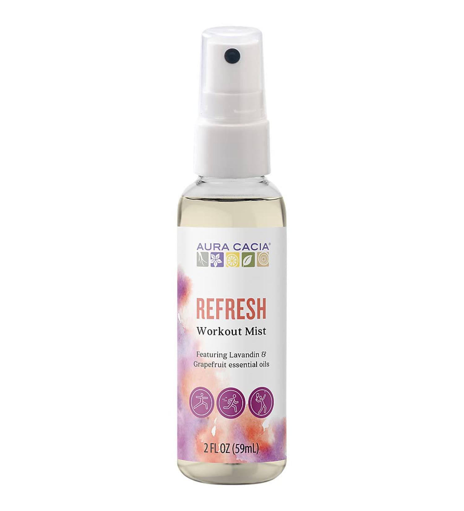 Aura Cacia Refresh Workout Mist 2 fl oz (59 ml)