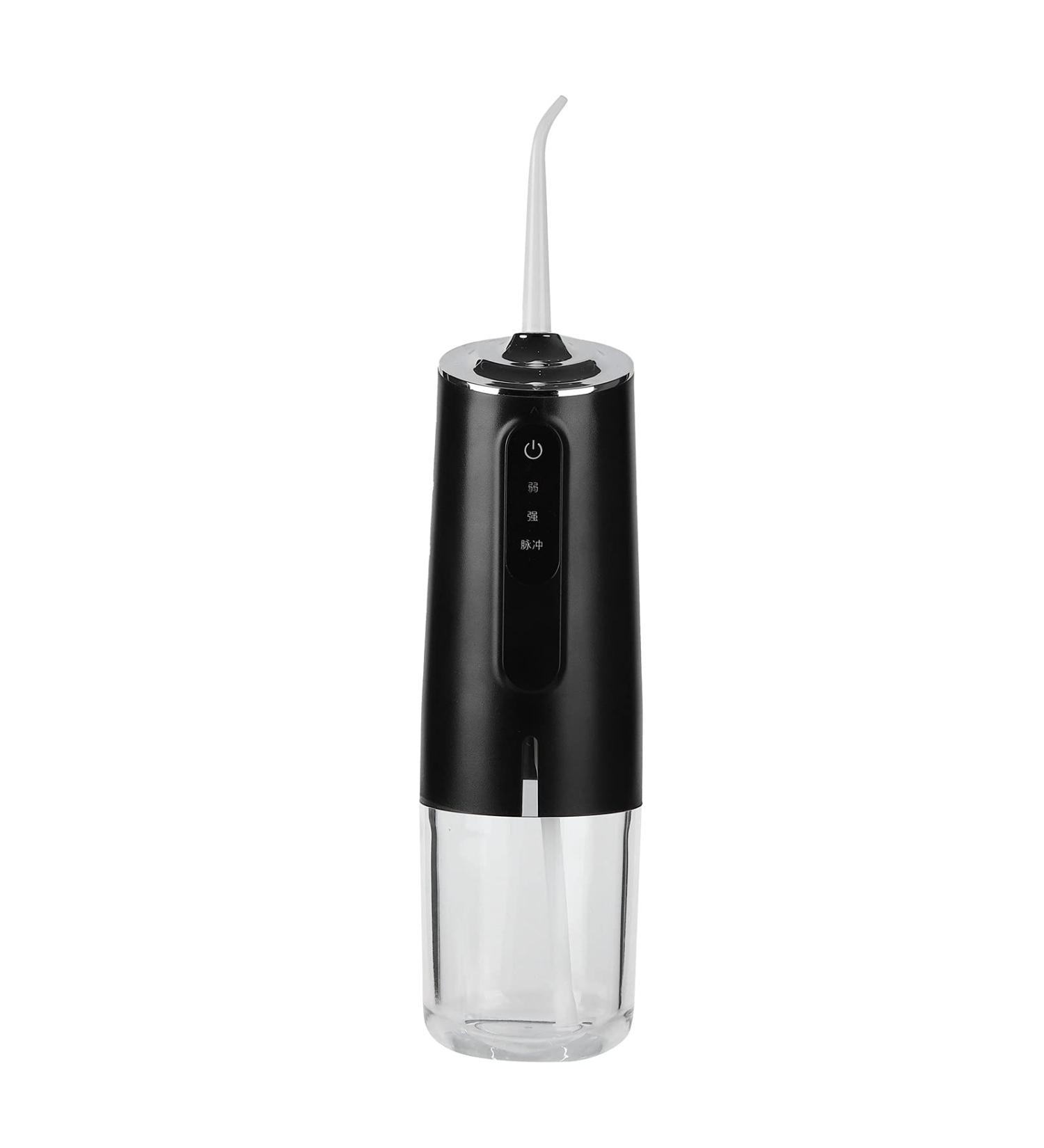 Portable Oral Irrigator - 3 Modes Rechargeable Dental Floss & Teeth Cleaner (Black) - Ideal for Home Use - Buy Online on GoSupps.com