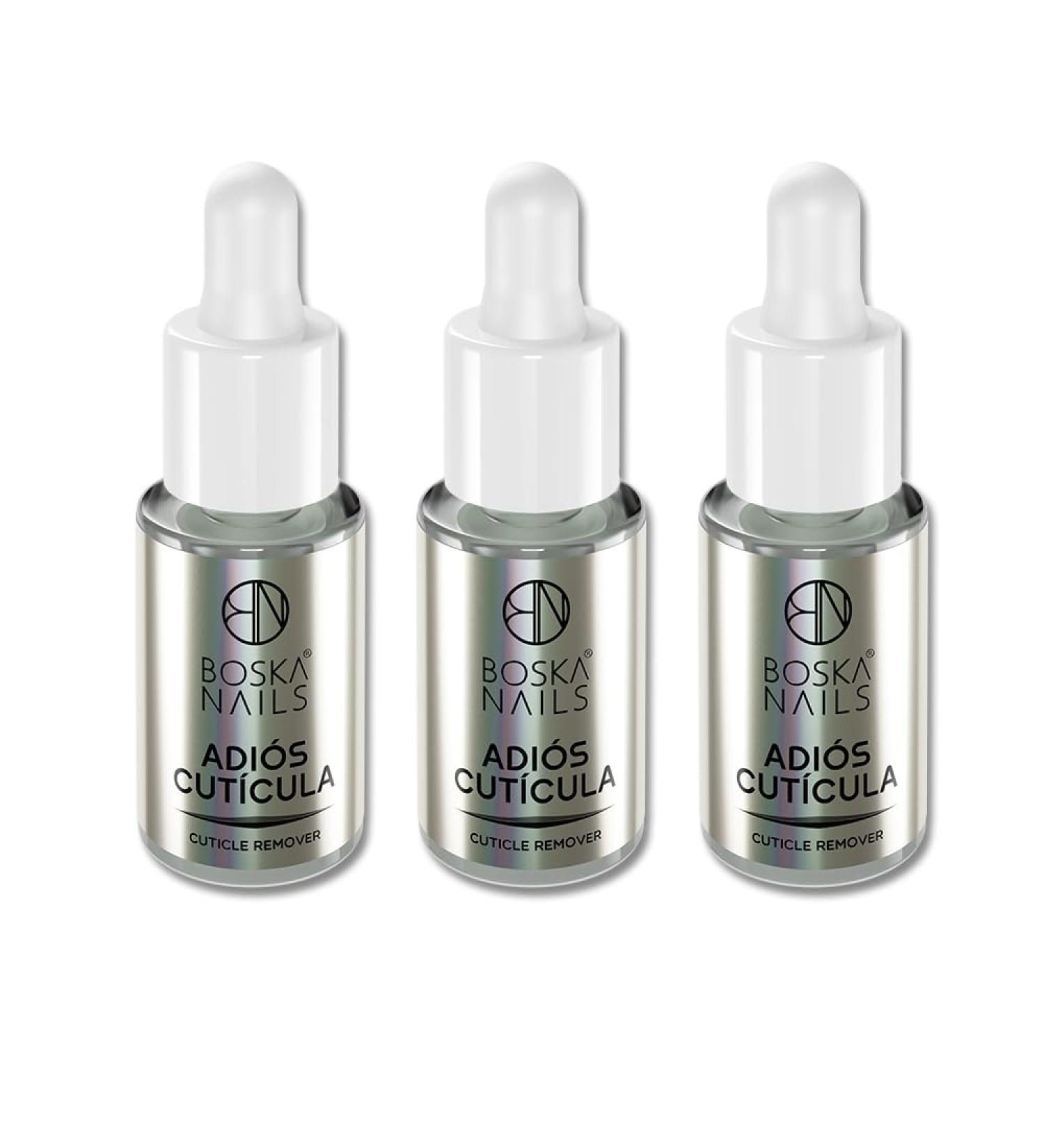 Adi s Cut cula Lot de 3 repousse-cuticules 5 ml Enl ve en douceur les cuticules pour de beaux ongles soign s avec pipette pratique Adi s Cut cula 5 ml- 3 St ck