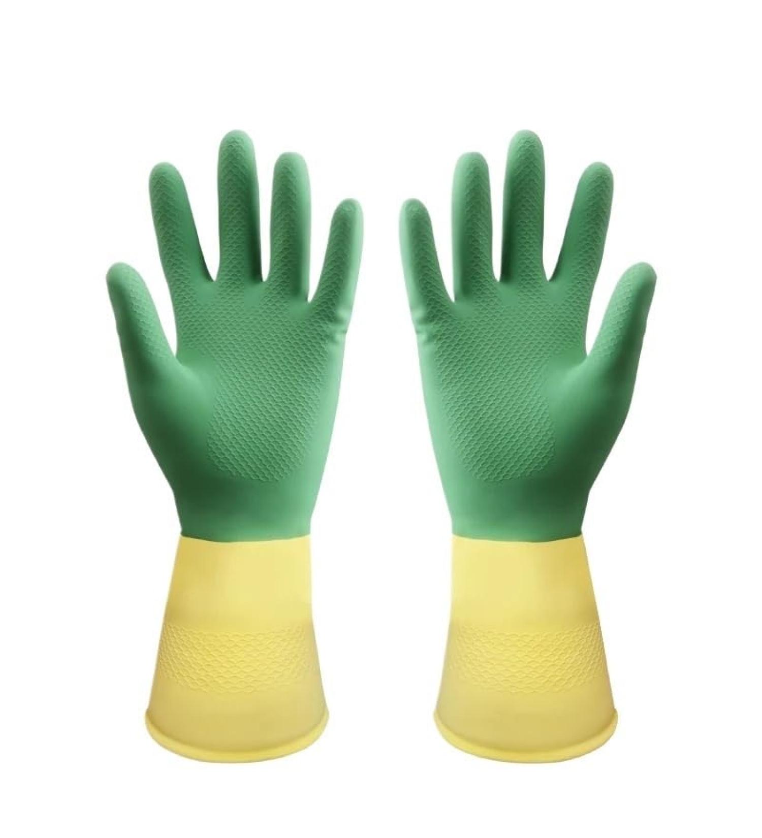 Cleaning Gloves Cleaning Gloves Kitchen Waterproof Dishwashing Gloves Household Cleaning Dishwashing Gloves Medium Pink