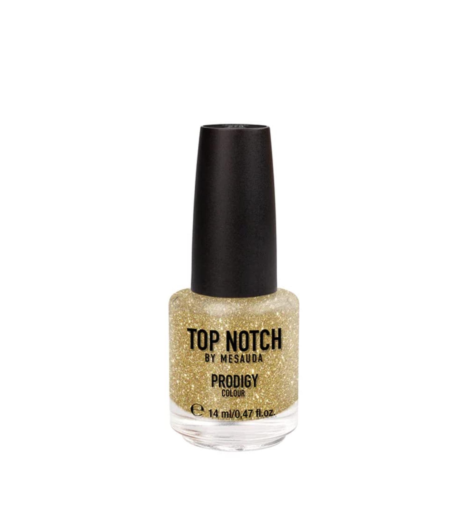 Mesauda Top Notch Prodigy Nail Colour 205 Gold Addict 14ml - nail polish