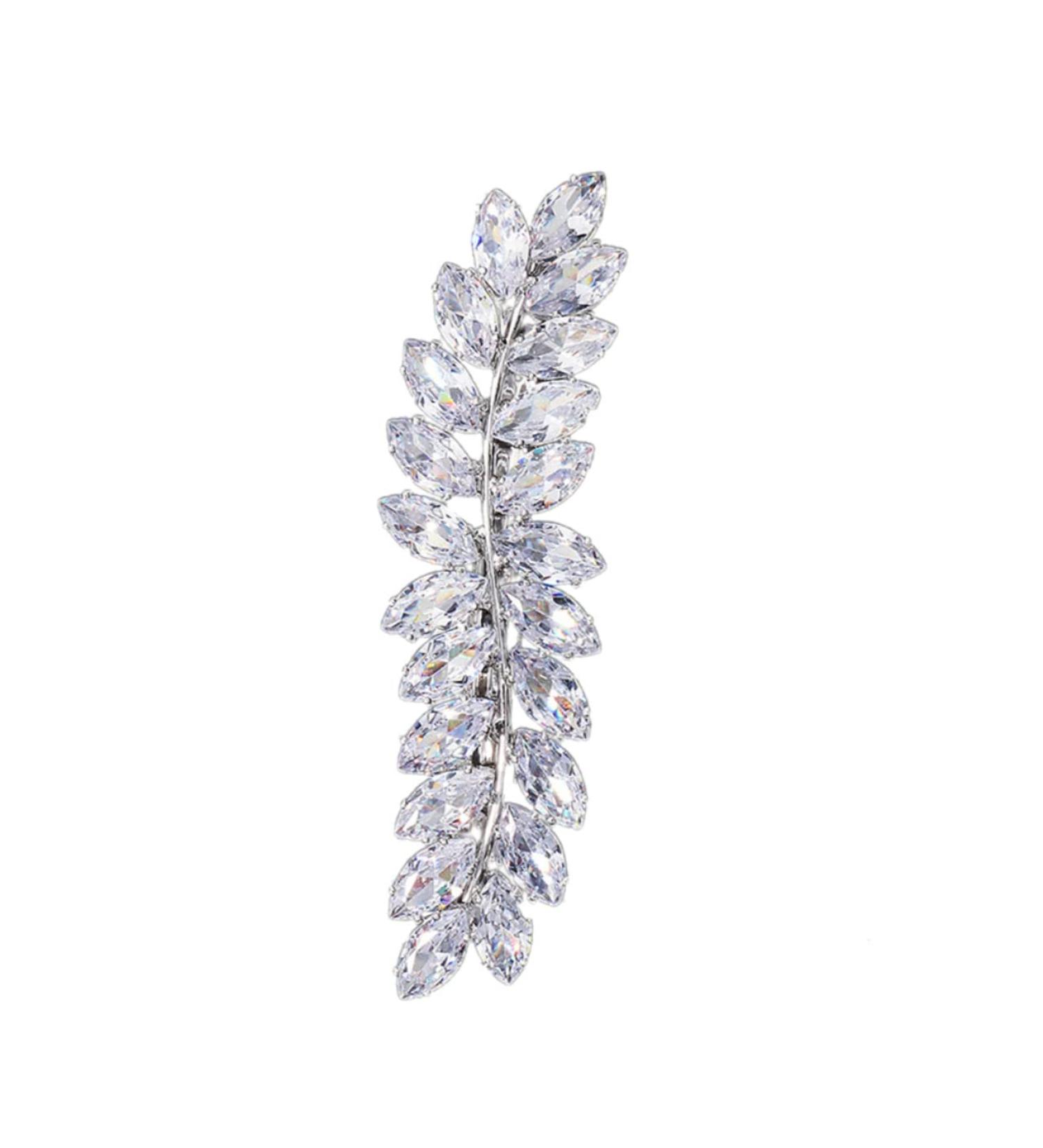 Mikinona 1pc Half up Hair Clip Wedding Decor Girl Hair Clip Hair Diamonds Crystal Hair Vintage Decor Bling Hair Barrettes Wedding Hair Pins Bridal Flower Comb Spiral Bride Zircon Headband - Buy Online on GoSupps.com