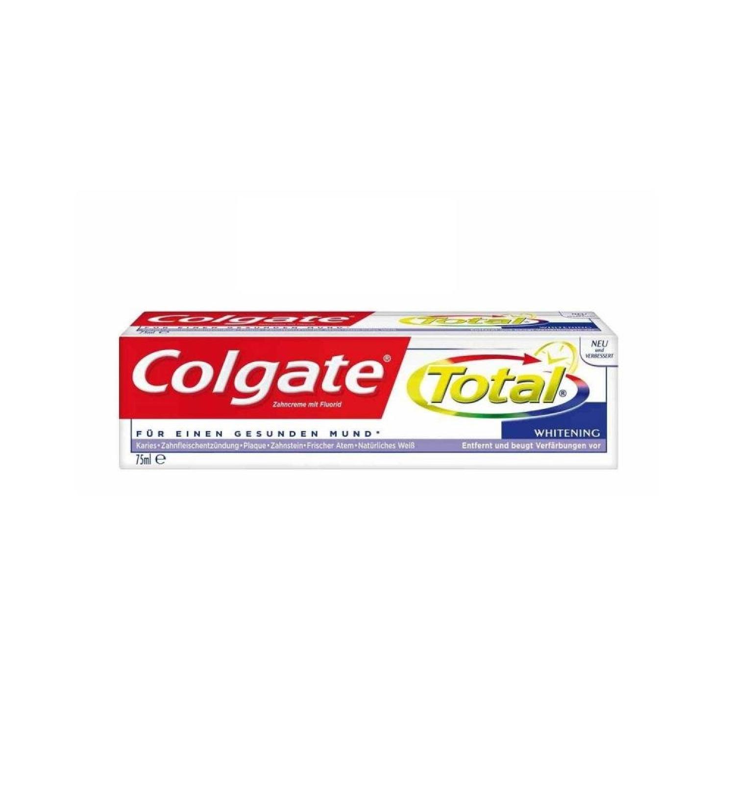 6 Colgate Total Whitening Toothpaste 75 ml each