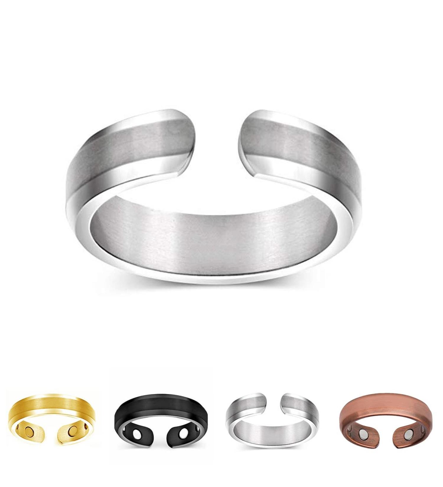 Blood Sugar Ring Control - Blood Glucose Control Ring Magnetic Therapy Ring Opening Adjustable Therapeutic Magnetic Therapy Ring for Blood Flow Arthritis and Joint Pain Relief (1PC Silver) - Buy Online on GoSupps.com