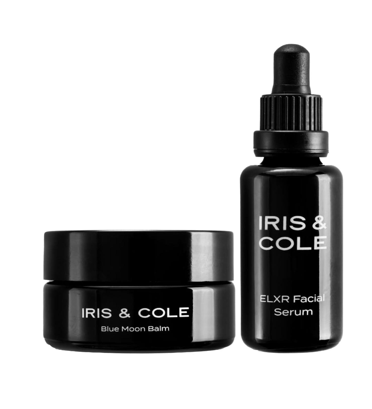 Iris & Cole Premium Skincare for Men | All You Need Kit | Morning Hydrating and Nourishing Face Serum + Evening Repairing and Moisturizer Balm | EU Certified | All Natural Botanical - Buy Online on GoSupps.com