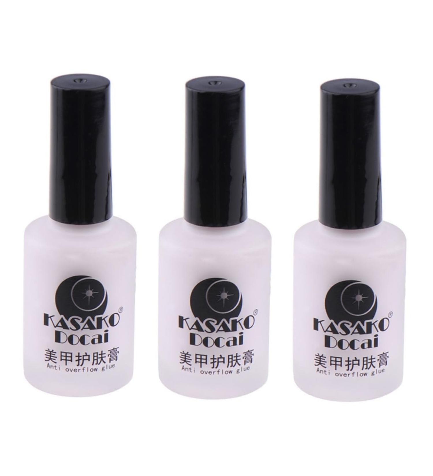 FRCOLOR 3pcs Glue Polish Glue Palisade Anti-overflow Glue Anti-spill Glue Liquid Nail Polish mediumx3pcs Pinkx3pcs - Buy Online on GoSupps.com