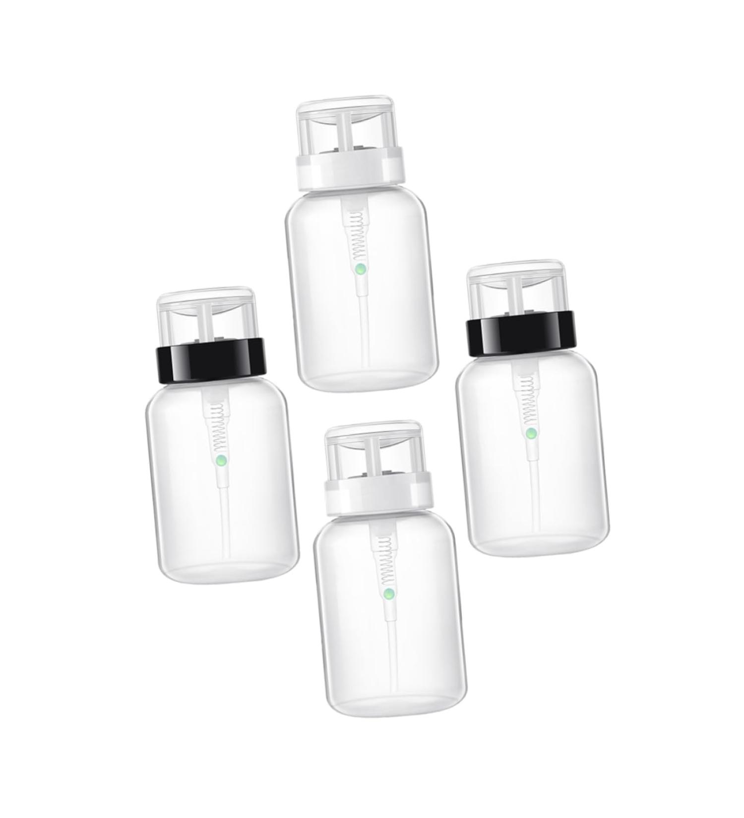  Beatifufu Travel Size 200ml Unbreakable Push-Button Nail Polish Remover Bottles Pack of 4 - Buy Online on GoSupps.com
