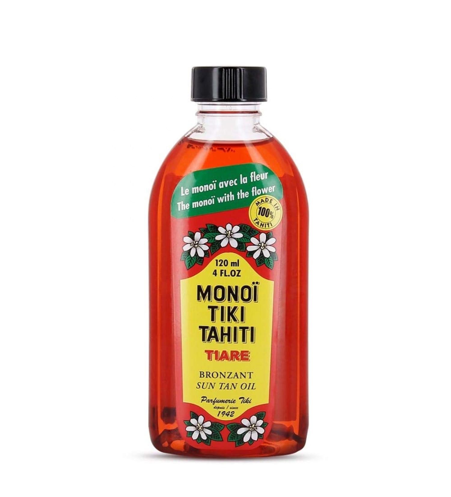 Monoi Tiki Tahiti Tiare Bronzant Sun Tan Oil Spf3 120ml