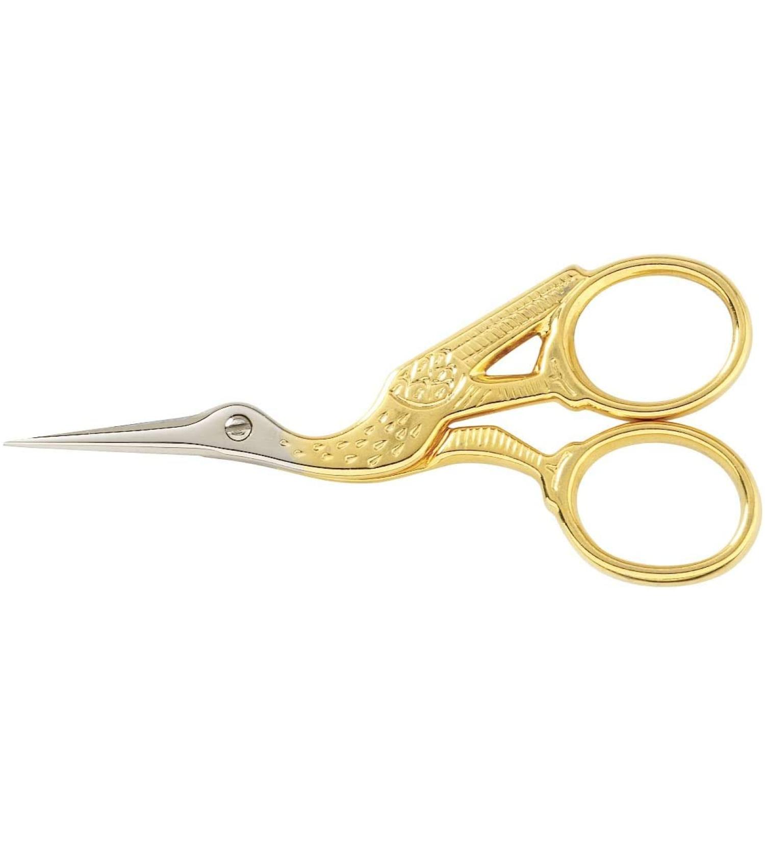 Stork Embroidery Scissors 3-12 with Leather Sheath - 1 pcs SKU 643795MA - Buy Online on GoSupps.com
