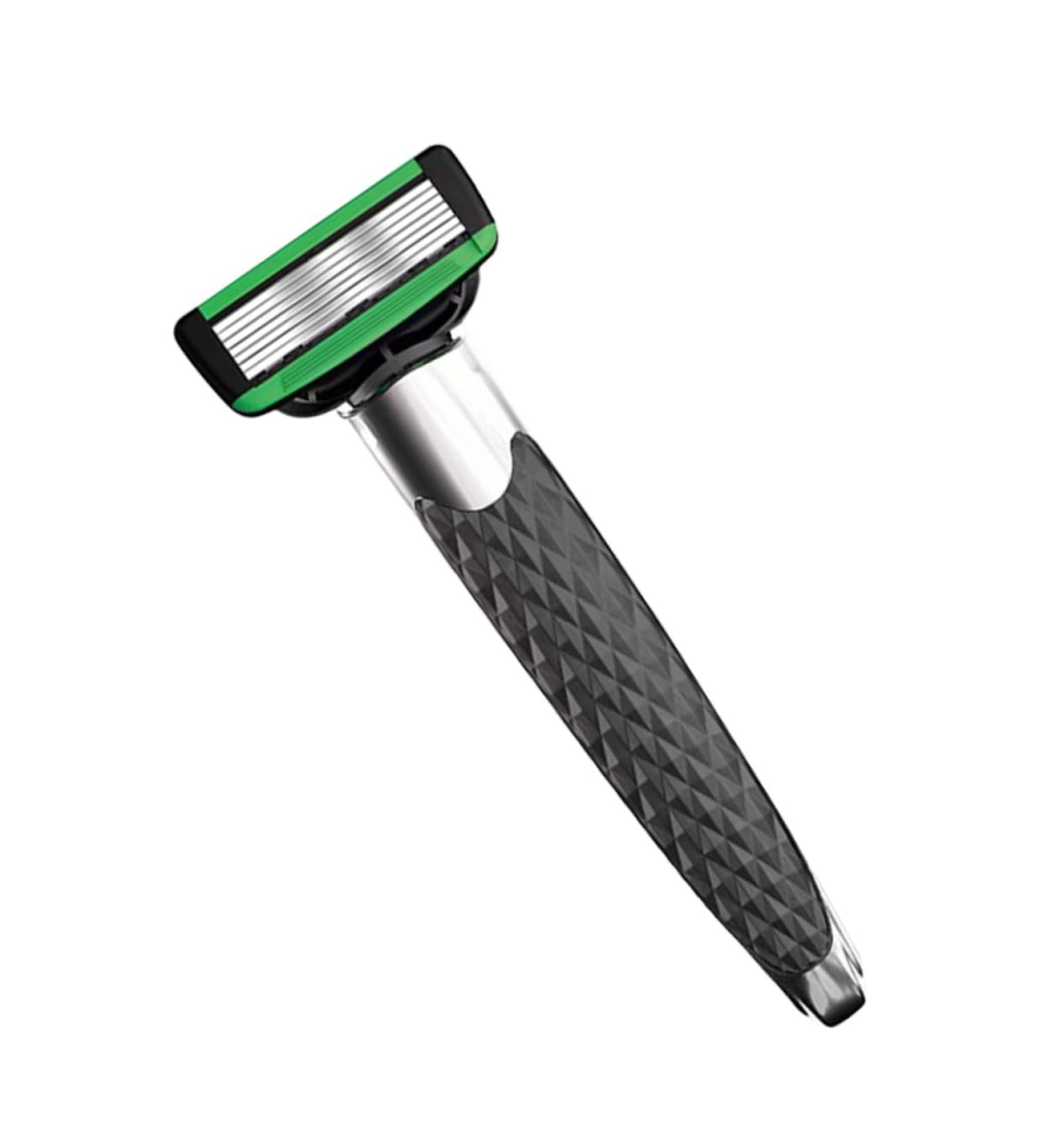 Professional Men's Razor Set - Metal Short Handle Double-Edged Razor for Precision Shaving | International Shipping Available - Buy Online on GoSupps.com