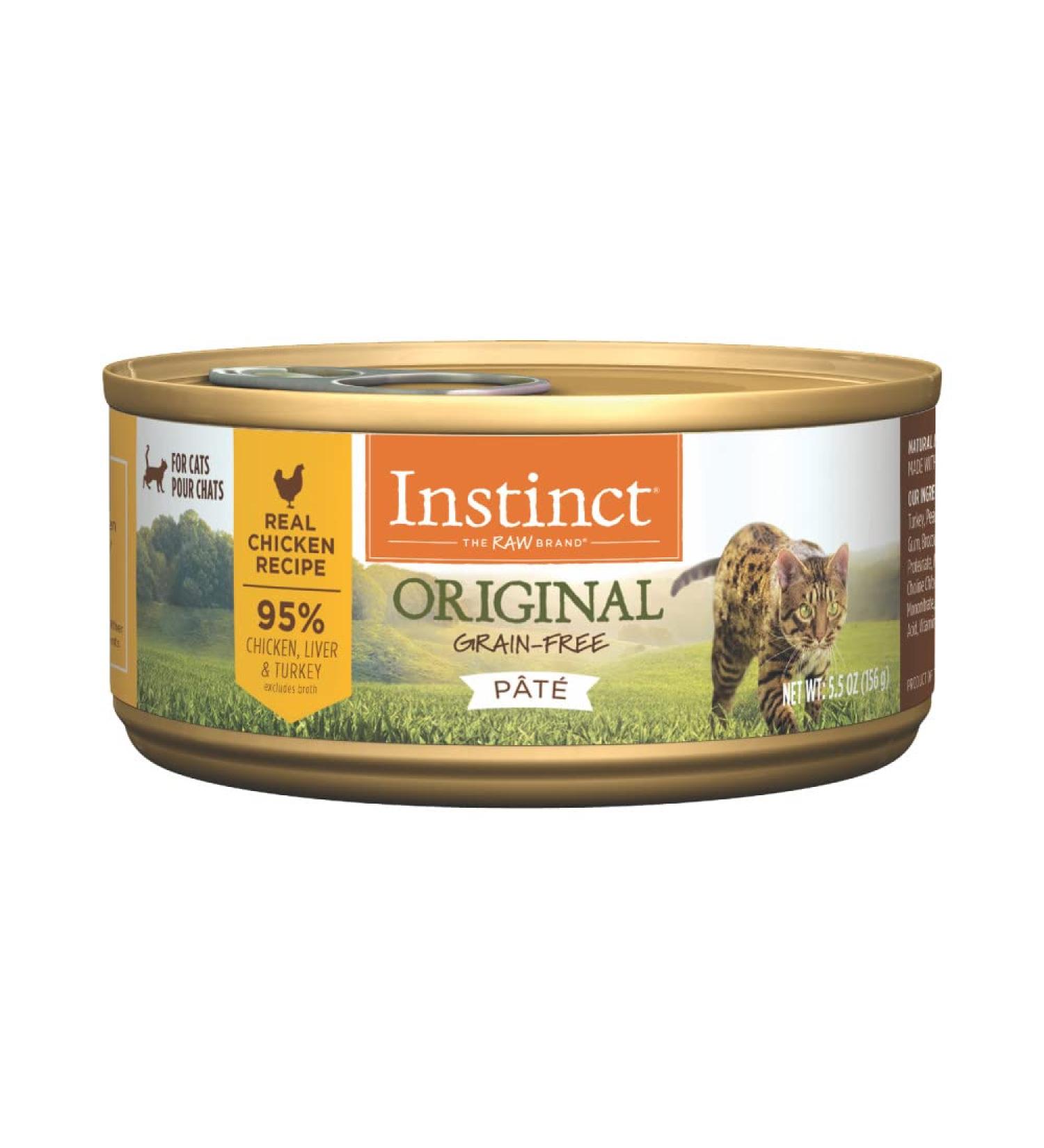 Instinct Grain Free Chicken Pate Wet Cat Food - Variety Pack of 12 (5.5oz) - Buy Online on GoSupps.com