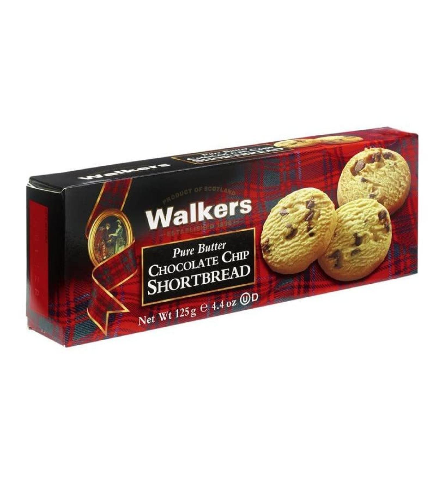 CHOCOLATE CHIP SHORTBREAD 125G WALKERS LOT DE 4 - Buy Online on GoSupps.com