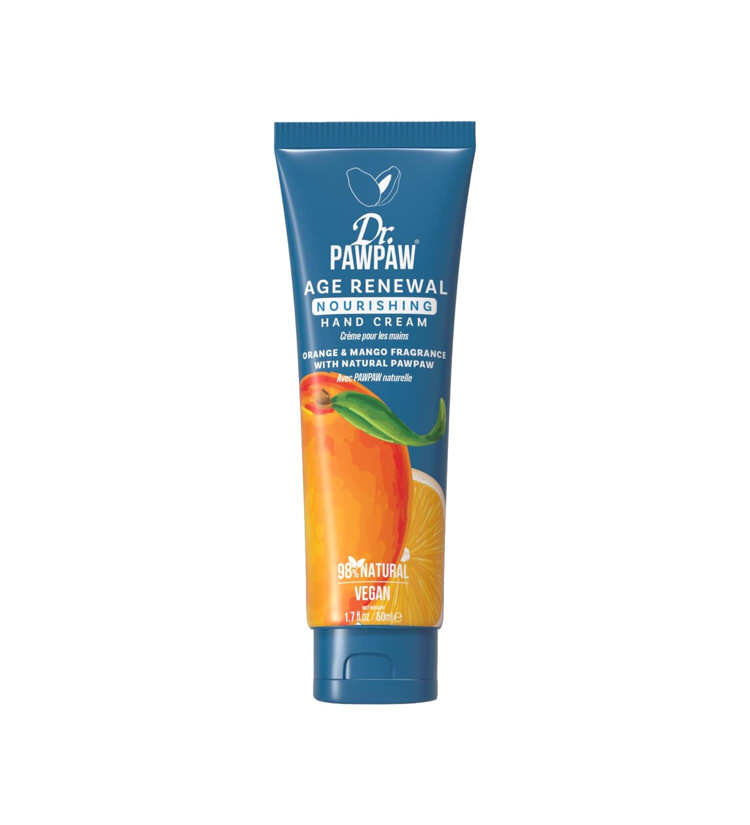Buy Dr. PAWPAW Age Renewal Nourishing Hand Cream - Orange & Mango 50ml | International Shipping Available - Buy Online on GoSupps.com
