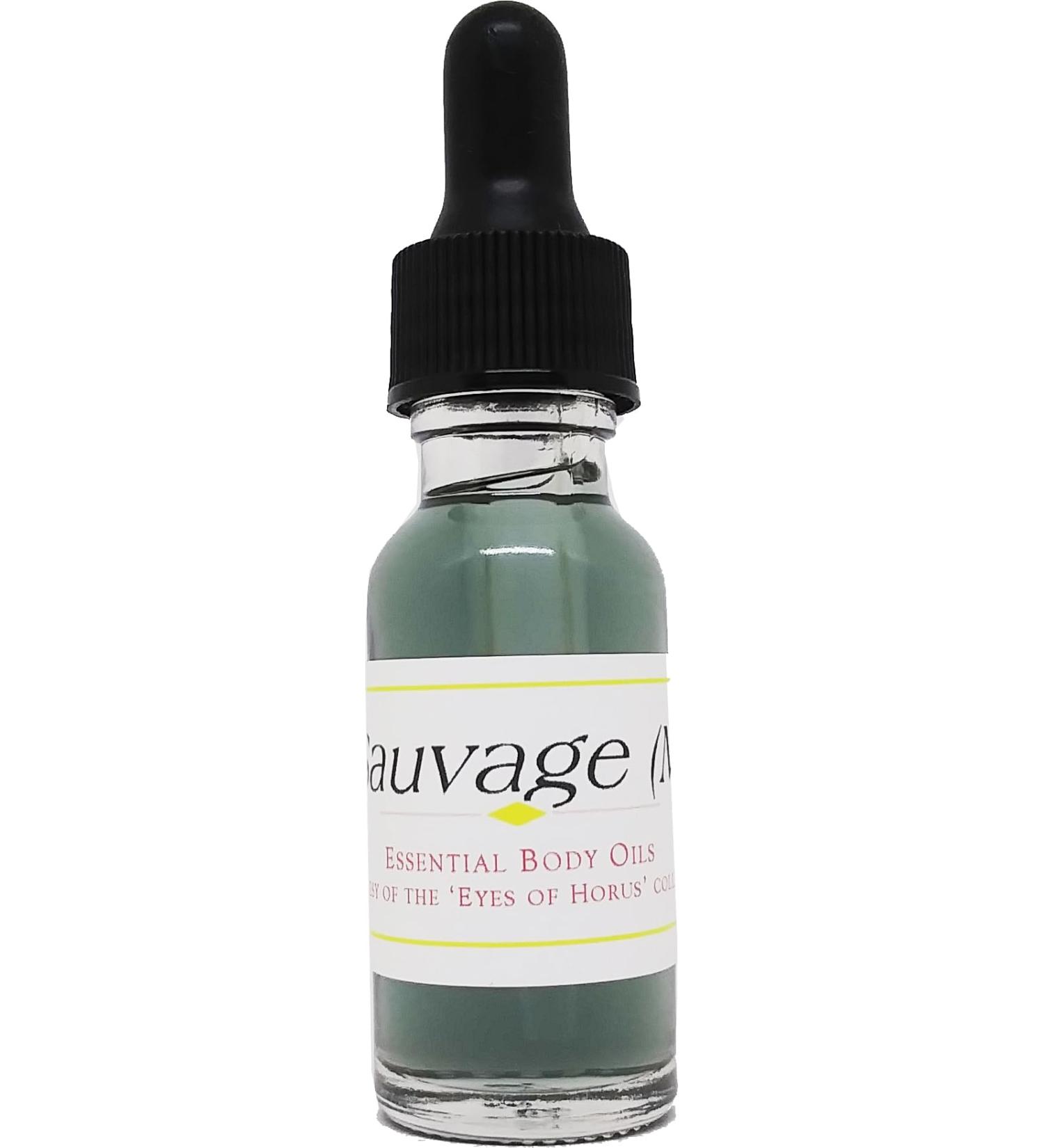 Suaveage - Type D For Men Scented Body Oil Fragrance Glass Dropper Top - Dark Grey - 1/2 oz. - ID#36258 0.5 Fl Oz (Pack of 1)