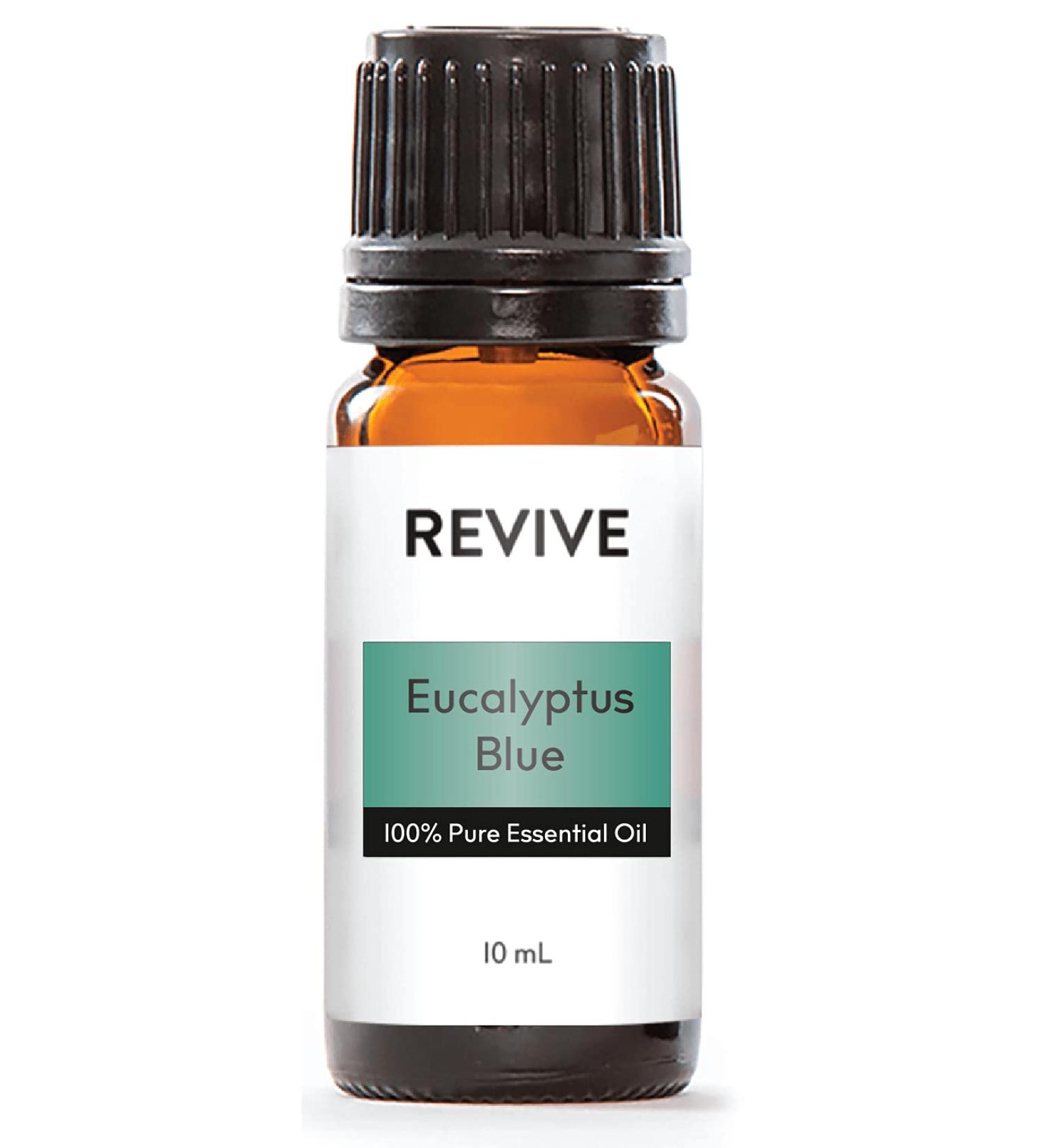Eucalyptus Blue Essential Oil 10mL by Revive Essential Oils - 100% Pure Therapeutic Grade for Diffuser Humidifier Massage Aromatherapy Skin & Hair Care - Buy Online on GoSupps.com