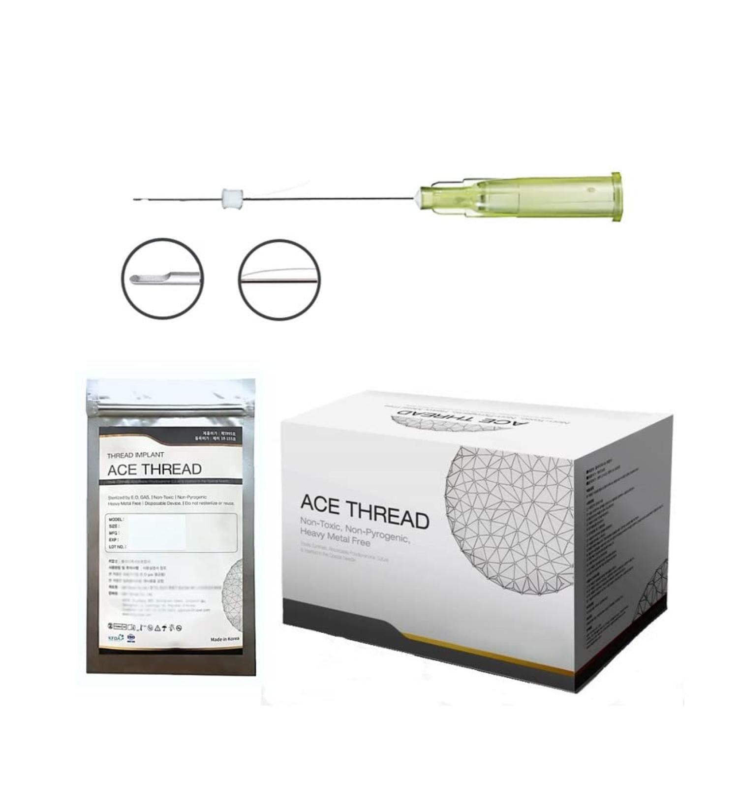 ACE PCL Thread Lift for Eye Care - Made in Korea Mono/Blunt (100pcs 30G25/35mm) | International Shipping - Buy Online on GoSupps.com