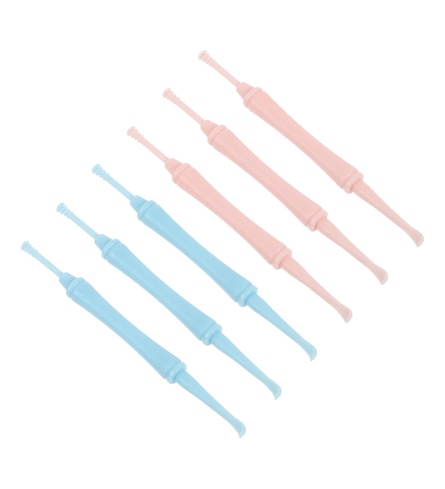 KALLORY 6 Pcs Double-Headed Spiral Ear Spoon Ear Cleaner Cleaning Supplies Set Household Cleaning Tools Ear Pick Spoon Limpiador De Oidos Earwax Curette Spoon Ear Wax Cleaners Care Ps Random Color 10x0.9x0.8cm - Buy Online on GoSupps.com