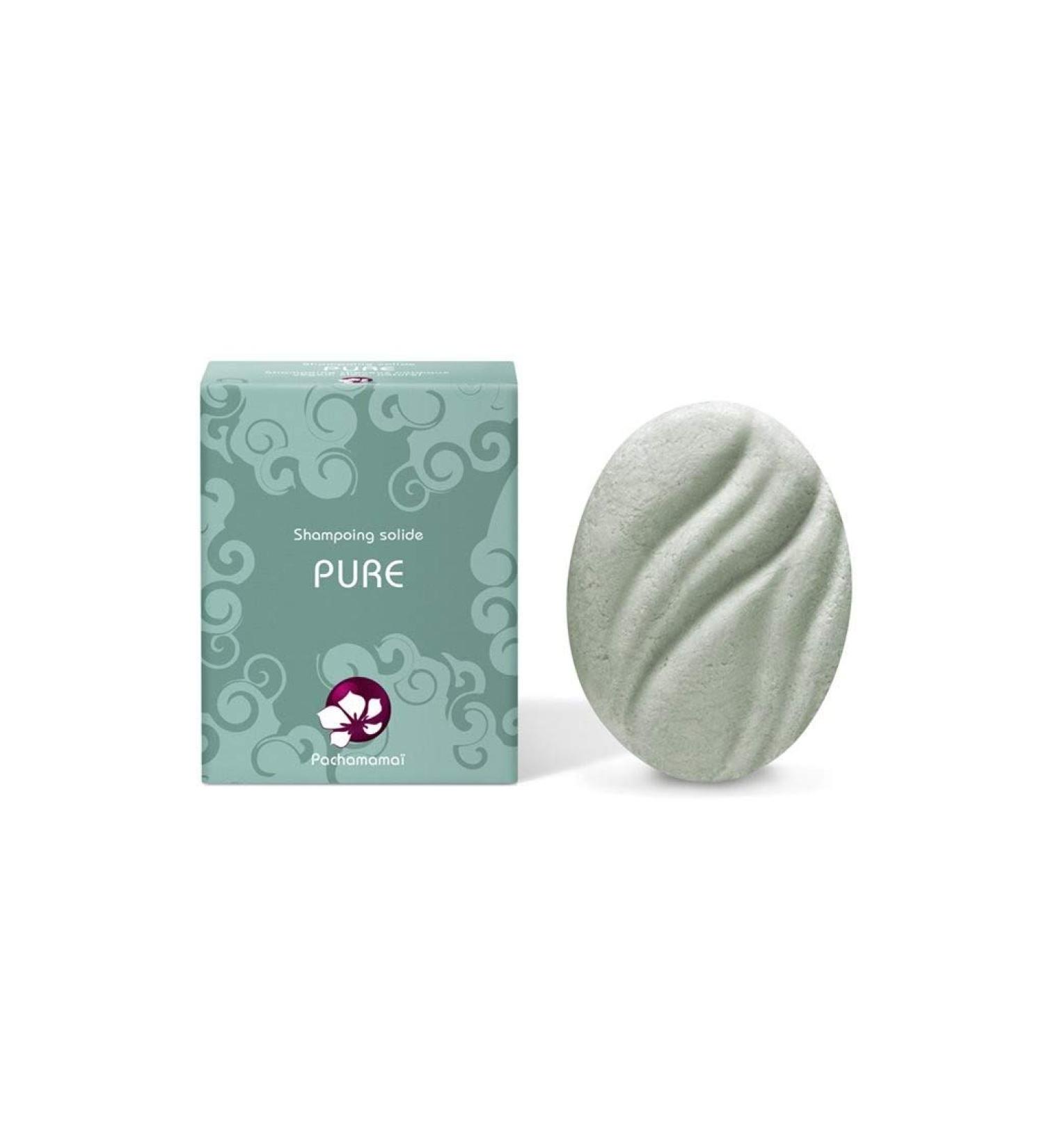 Pachamama Pachamama Pure Solid Shampoo for Normal Hair in a Cardboard Box Vegan Eco-designed Made in France Slow Cosmetics Zero Waste 65g