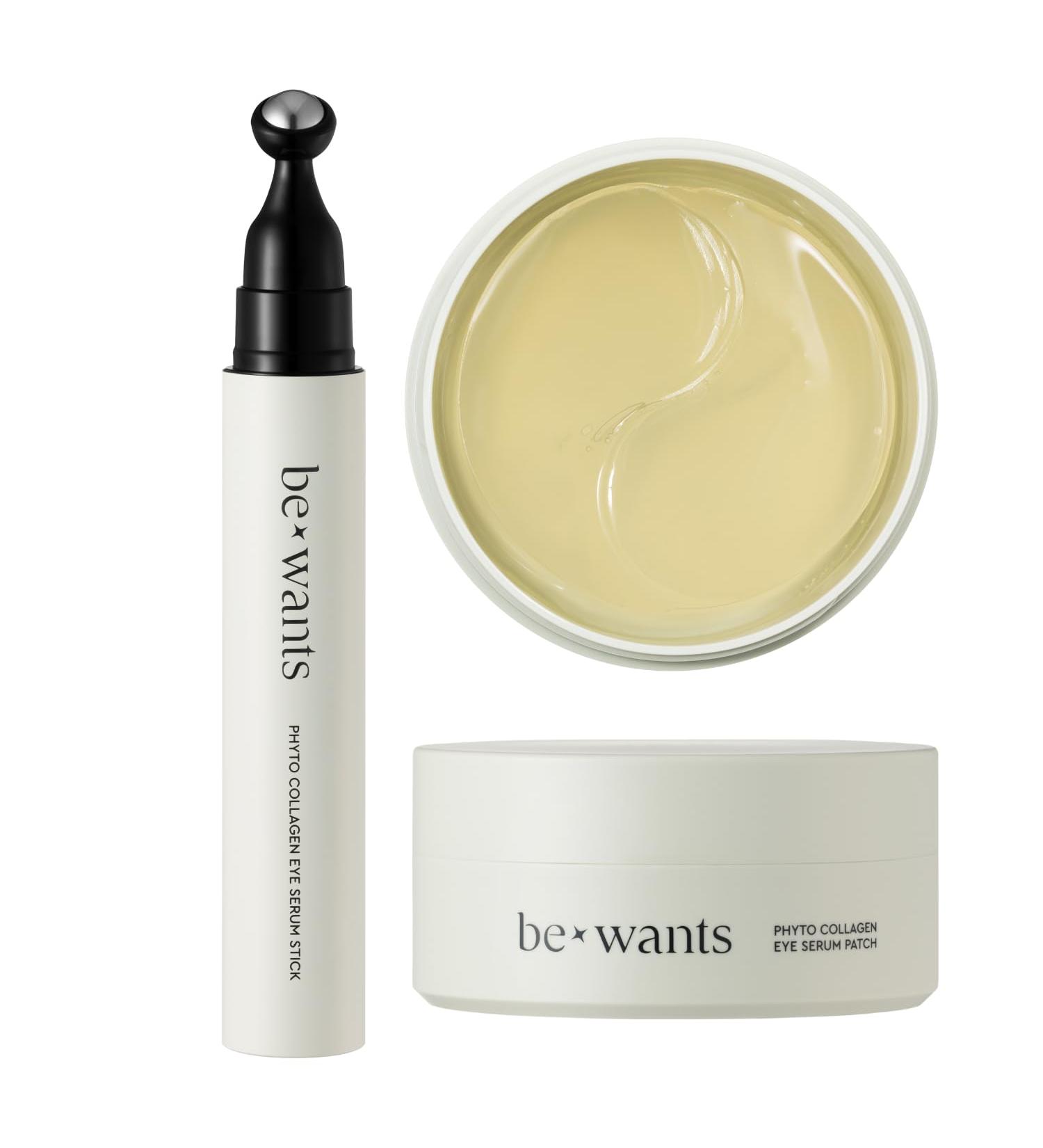  K-Beauty bewants Phyto Collagen Roll-On Eye Serum and Eye gel patch (60 patches) with 71.9% bamboo sap water - Buy Online on GoSupps.com