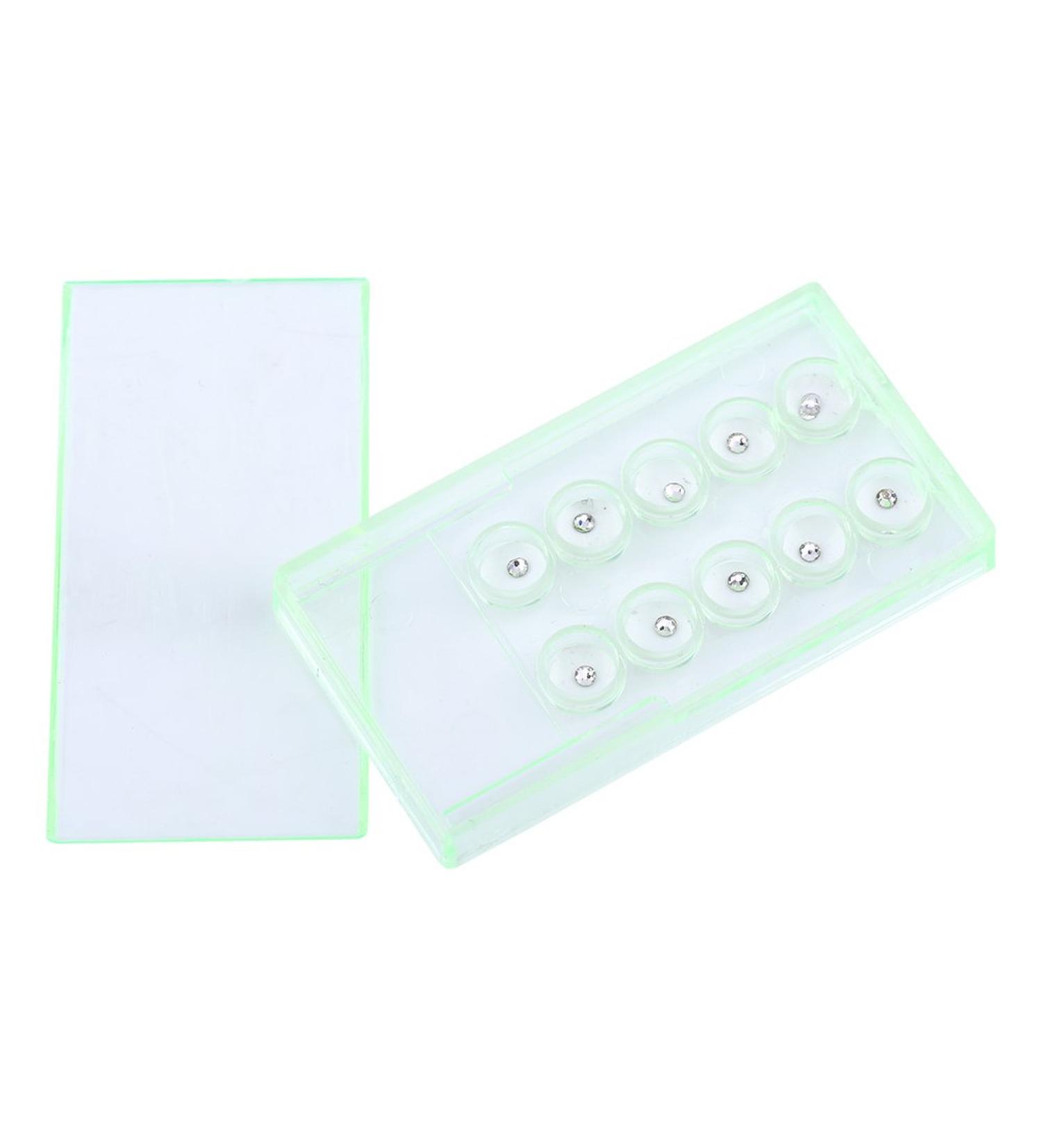 White Glittering Acrylic Tooth Crystal Ornaments - 2mm Diamond Jewelry Kit for Home Manicure & Nails Decor - Buy Online on GoSupps.com