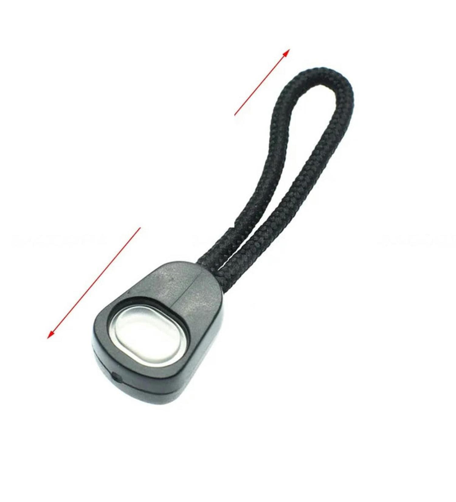 5pcs Zipper Pulls Cord Ends - Black Cord Lock Straps for Clothing Accessories | International Shipping - Buy Online on GoSupps.com