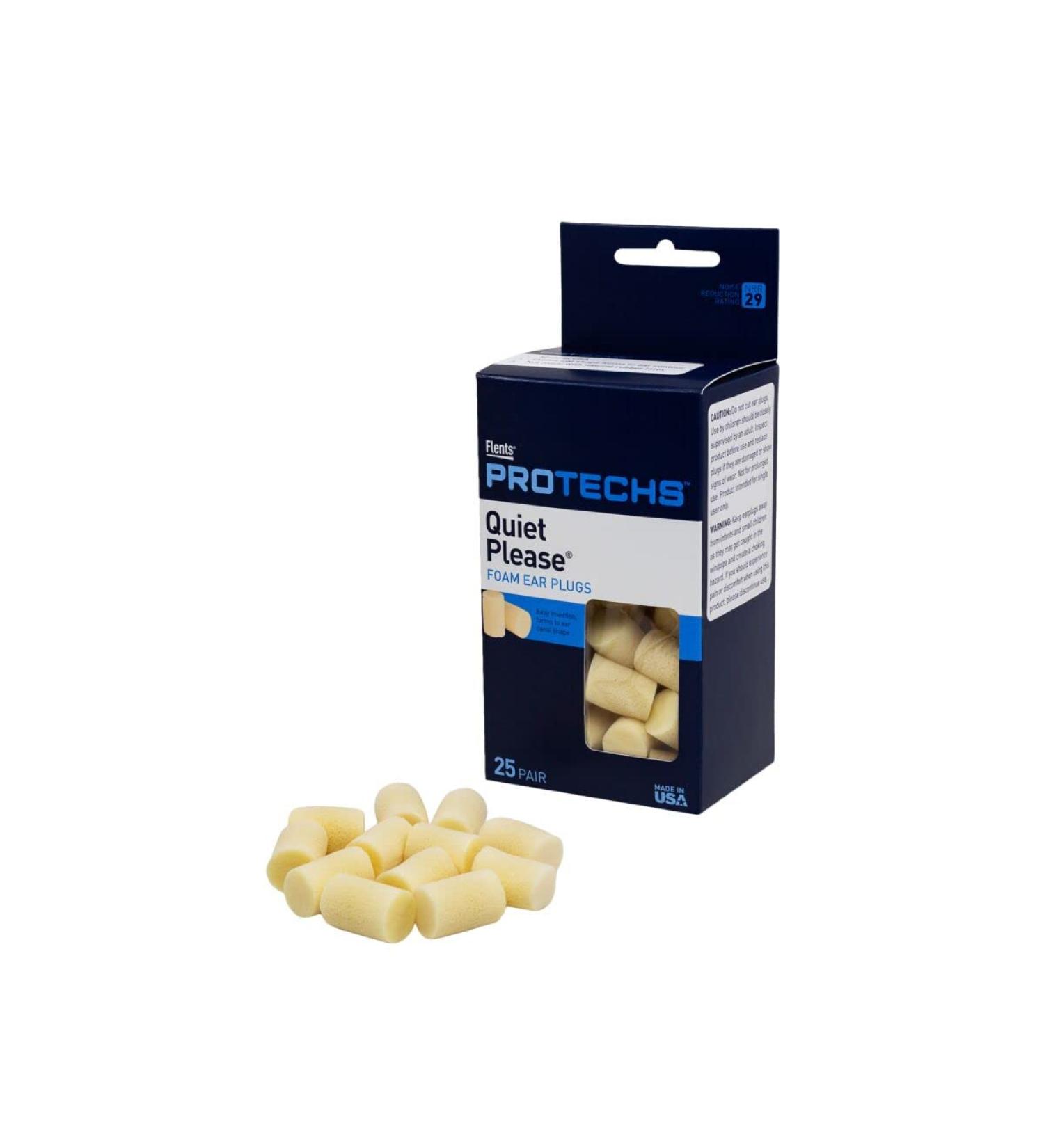 Flents Quiet Please Foam Ear Plugs (two 25 pair packs) 29 NRR - Buy Online on GoSupps.com