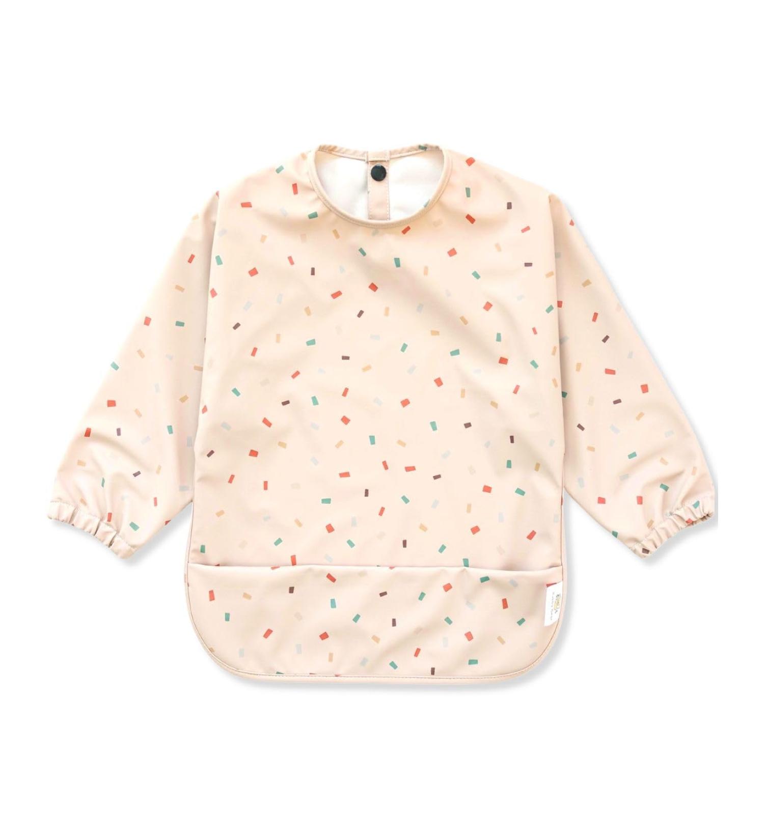 Bubba Bear Baby Weaning Bib with Sleeves | Long Sleeve Coverall Bibs Set | Toddler Led Feeding Sleeved Accessories | Waterproof Apron Cape for Babies 6 Months+ | Pink Sprinkles - Buy Online on GoSupps.com