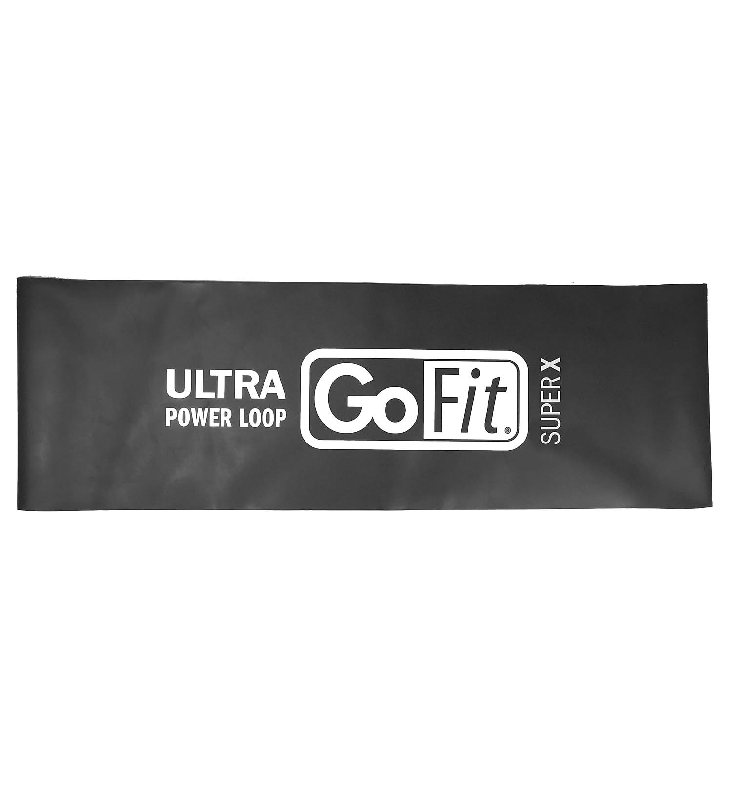 Buy GoFit GF-SUPL-SX Single Ultra Power Loop - Black Super X 25 lbs | Best Power Resistance Bands for Home Workouts - International Shipping Available - Buy Online on GoSupps.com