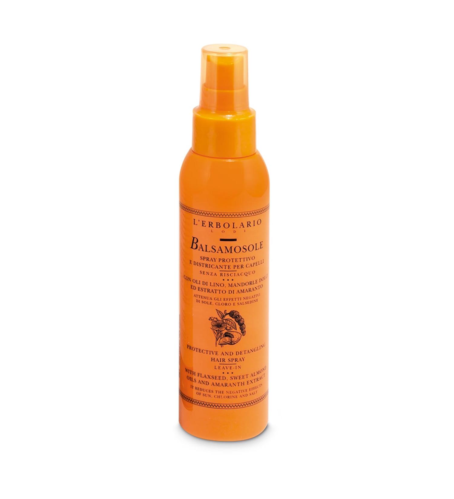 LErbolario BalsamoSole Hair Spray 4.2 oz - Protective and Detangling Hairspray - With Almond Oil Extracts - Leave-In Hairspray - Cruelty-Free - Buy Online on GoSupps.com