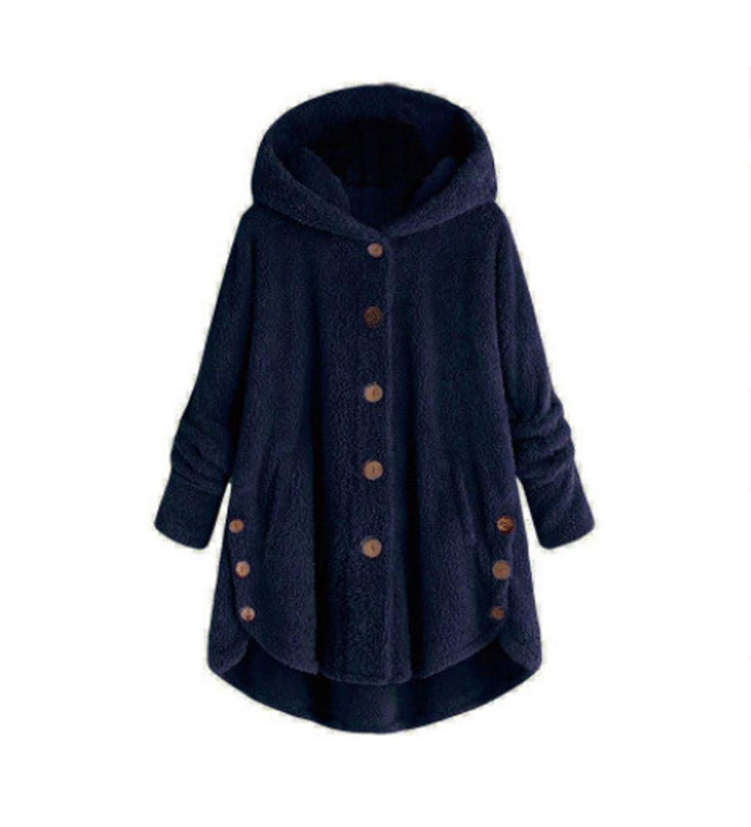 Hanxiulin Women's Fleece Jacket - Warm Windproof & Breathable Plush Coat for Winter | Cuddly & Thick Design - Buy Online on GoSupps.com