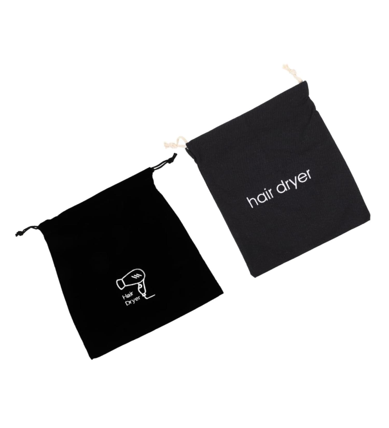 TOVINANNA 2pcs Hair Dryer Storage Bag Hairdryer Organizer Hair Dryer Bag Drawstring Hair Dryer Bonnet Fabric 33.00X30.00X0.50CM As Shown 1 - Buy Online on GoSupps.com