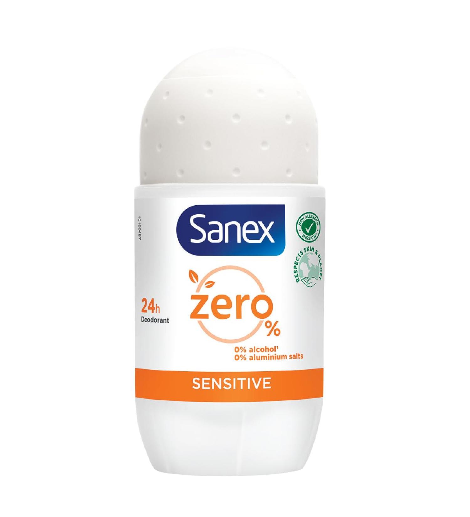 Sanex Zero Sensitive Roll-On Deodorant 50ml | Aluminum-Free Long-Lasting Protection | Shop Internationally - Buy Online on GoSupps.com