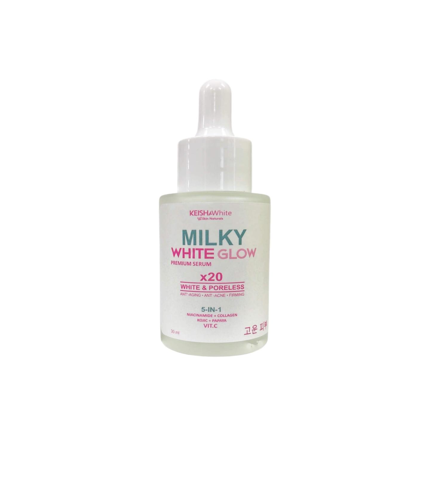 KEISHA White Skin Naturals Milky White Glow Premium Serum 30ml - Buy Online on GoSupps.com