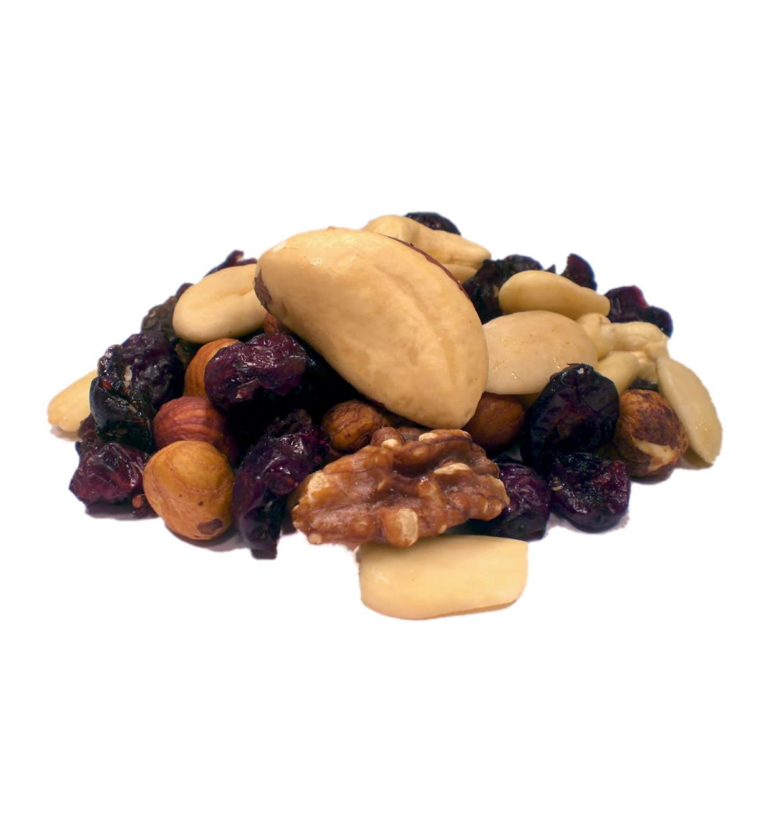 Organic Trail Mix with Real Vanilla | Nut Mix with Nuts Seeds & Raisins | 500g | No Additives - Healthy Snack for International Shipping - Buy Online on GoSupps.com
