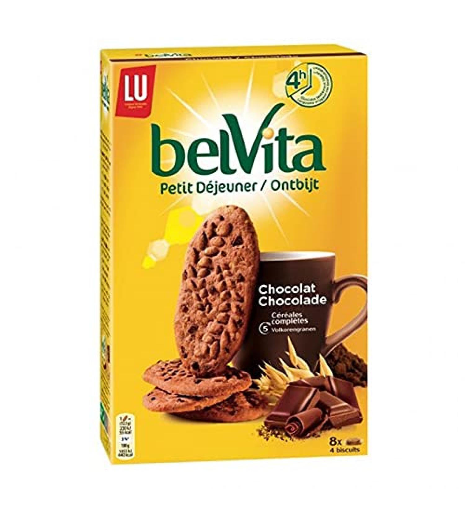 LU BelVita Breakfast Chocolate 5 Whole Grains 400g (pack of 6)