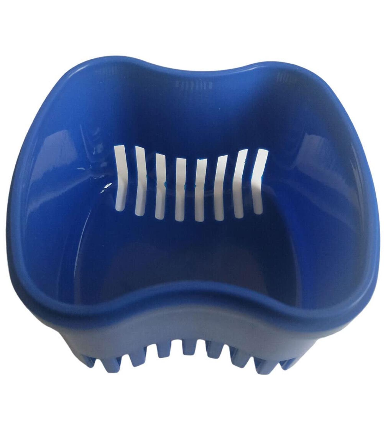Denture Bath Box - Durable Artificial Tooth Retainer Case for False Teeth in Lake Green & Blue | International Shipping - Buy Online on GoSupps.com