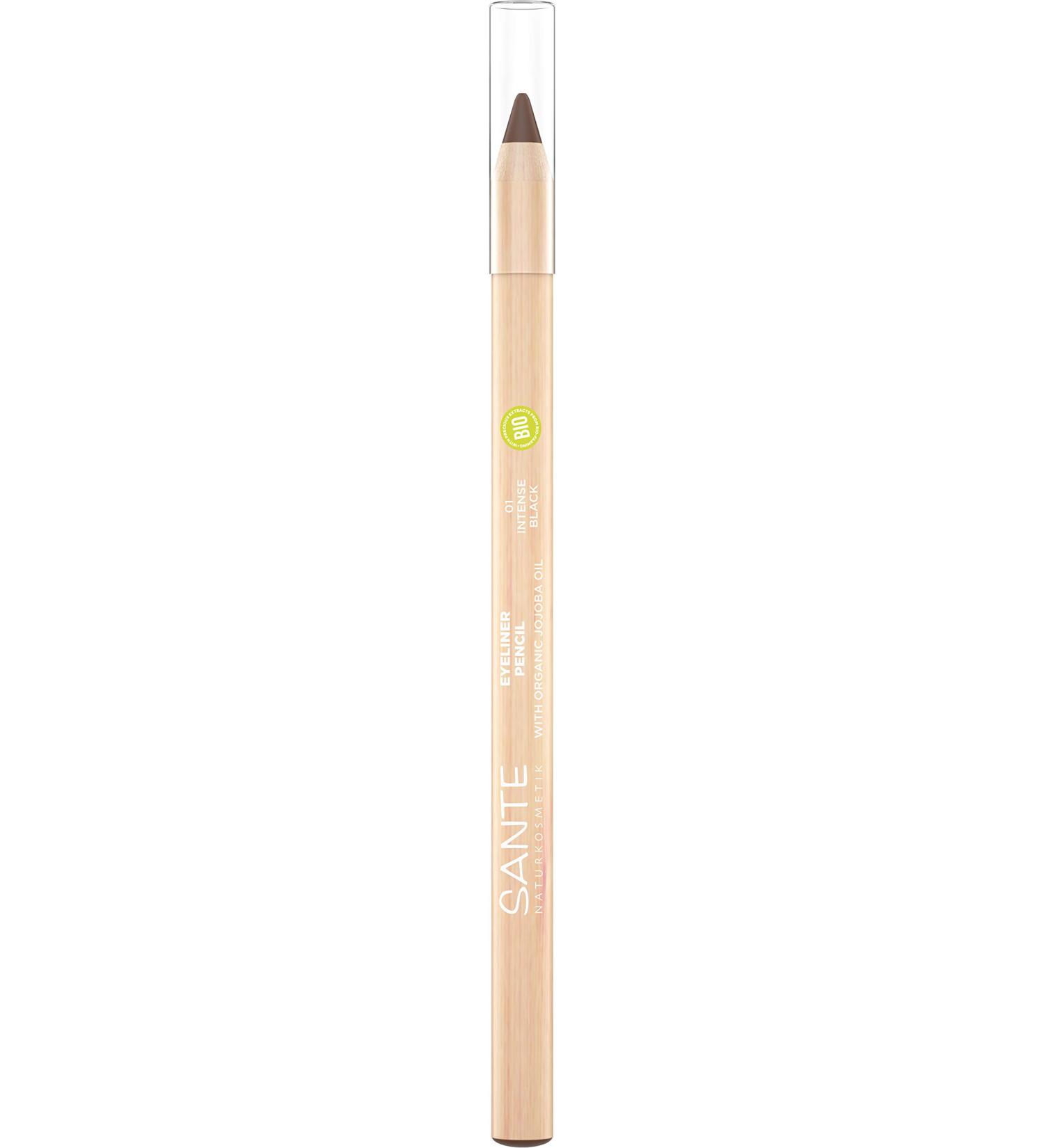 Sante Naturkosmetik Eyeliner Pencil 02 Deep Brown | Vegan Kajal Eyeliner | Color-Intensive Creamy Texture | 1.14g - Buy Online on GoSupps.com
